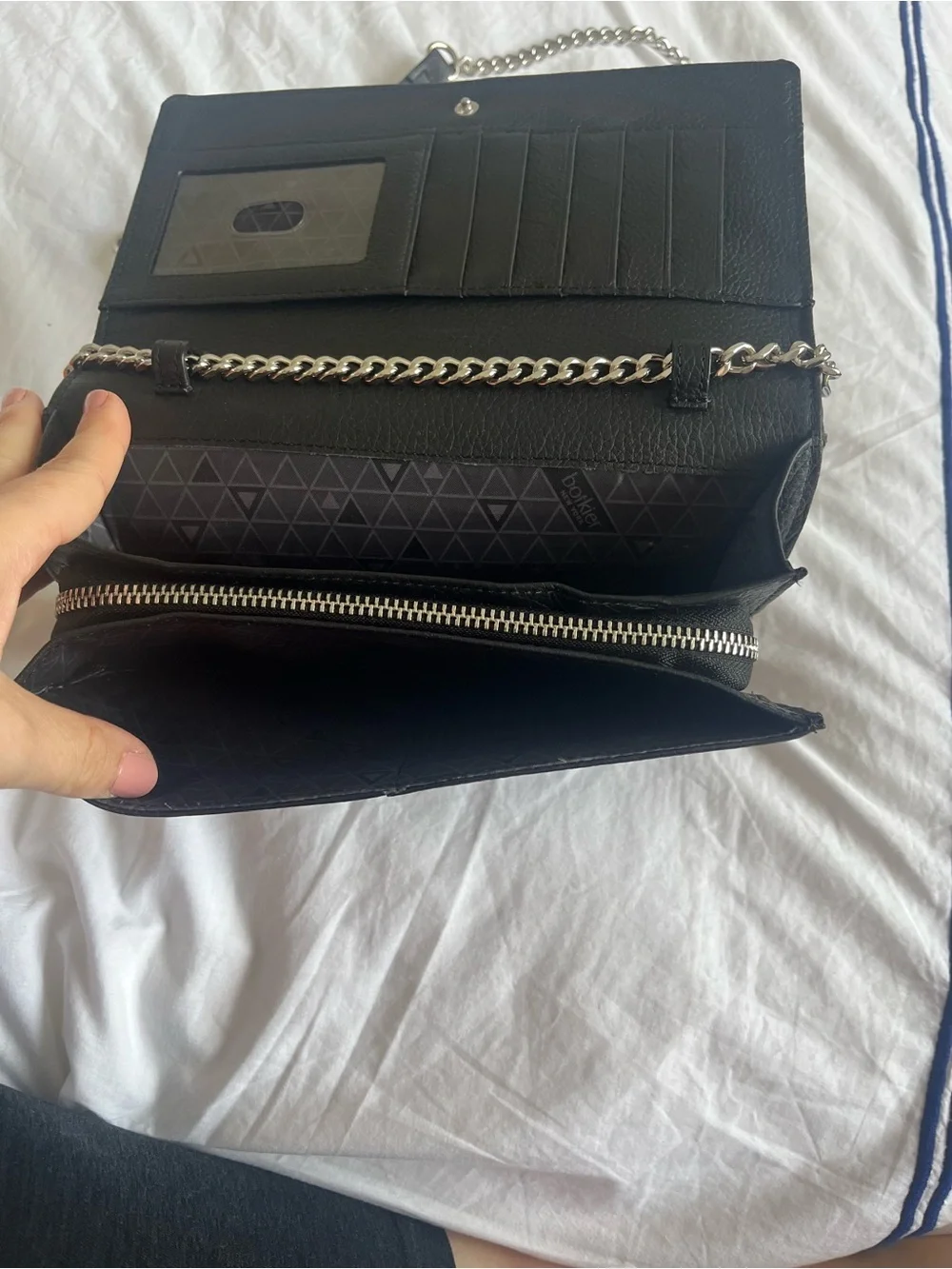 Women’s Black Leather Botkier Clutch Wallet